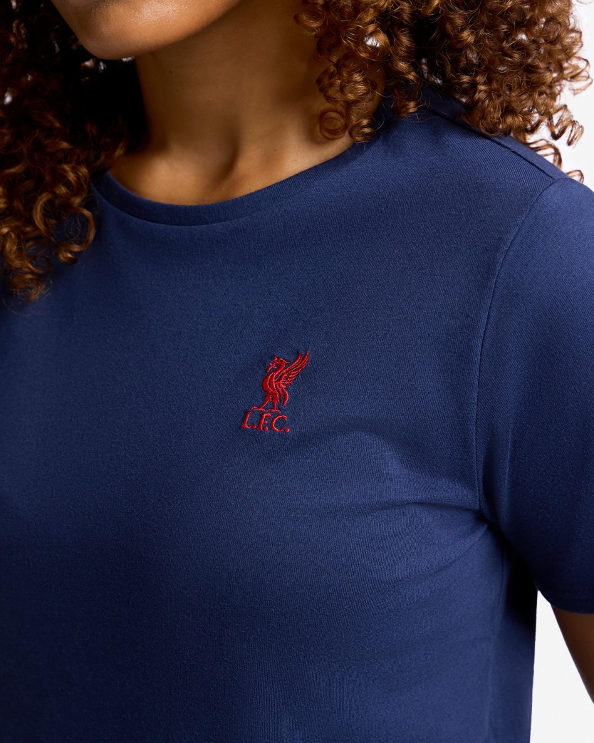 LFC Navy Liverbird Emblem T-shirt til kvinder - Image 2