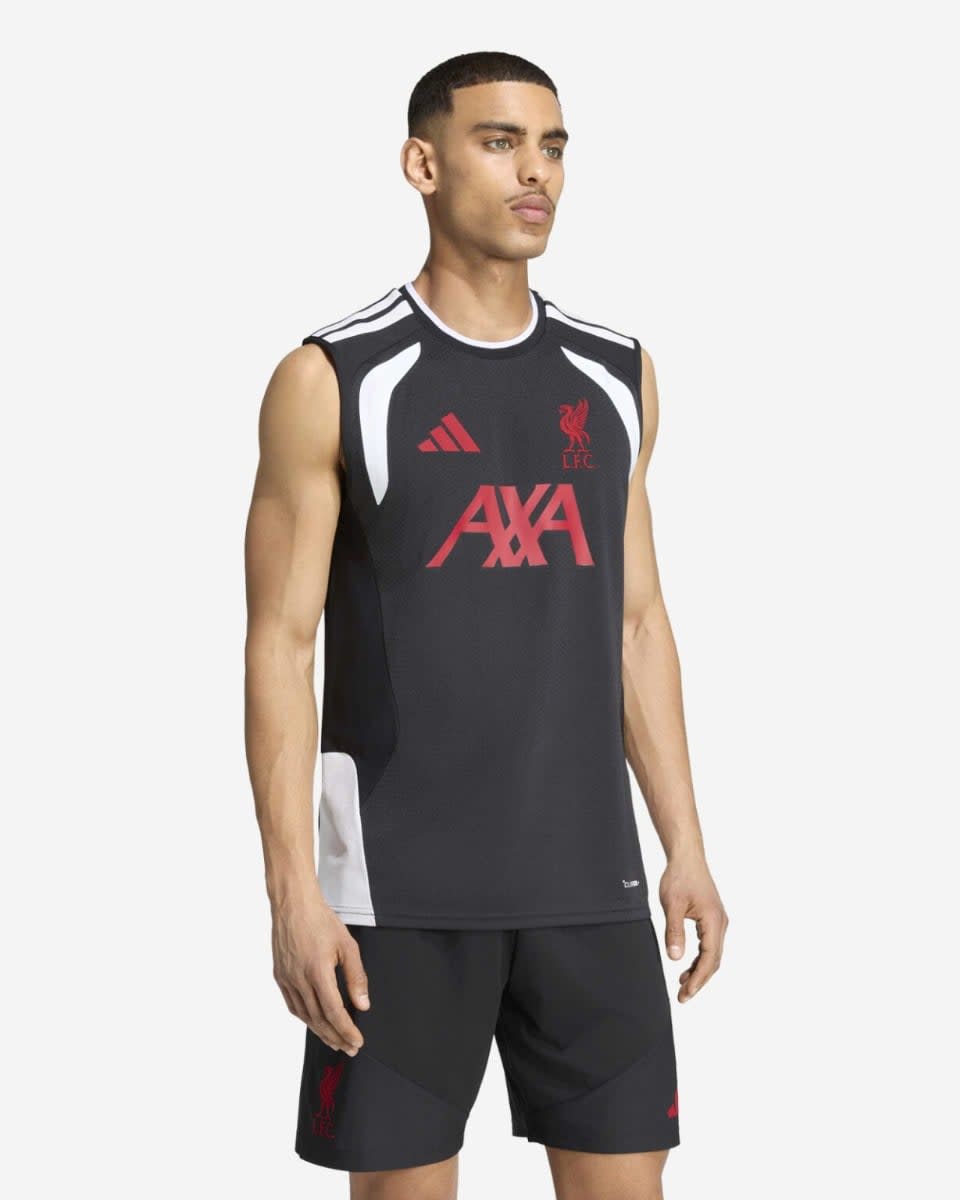 LFC adidas Mens 26/27 Tiro Pro Sleeveless Tee Black - Image 1