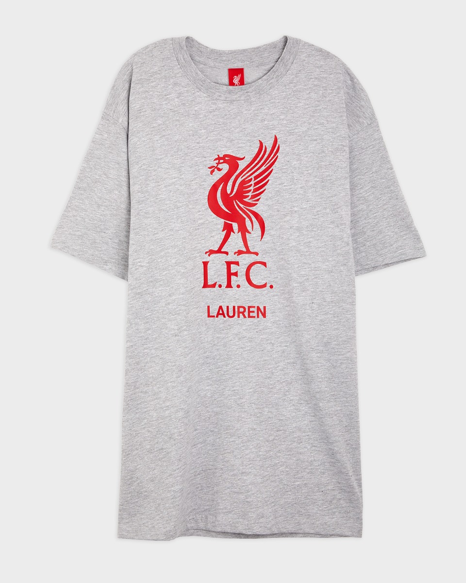 Camiseta gris personalizada LFC Red Liverbird - Image 2