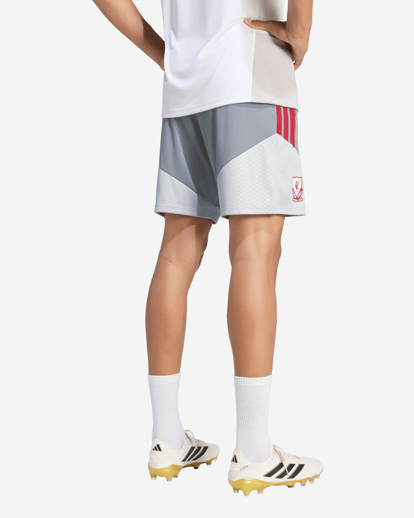 Short d'entraînement LFC adidas 26/27 European Tiro pour homme, gris - Image 2