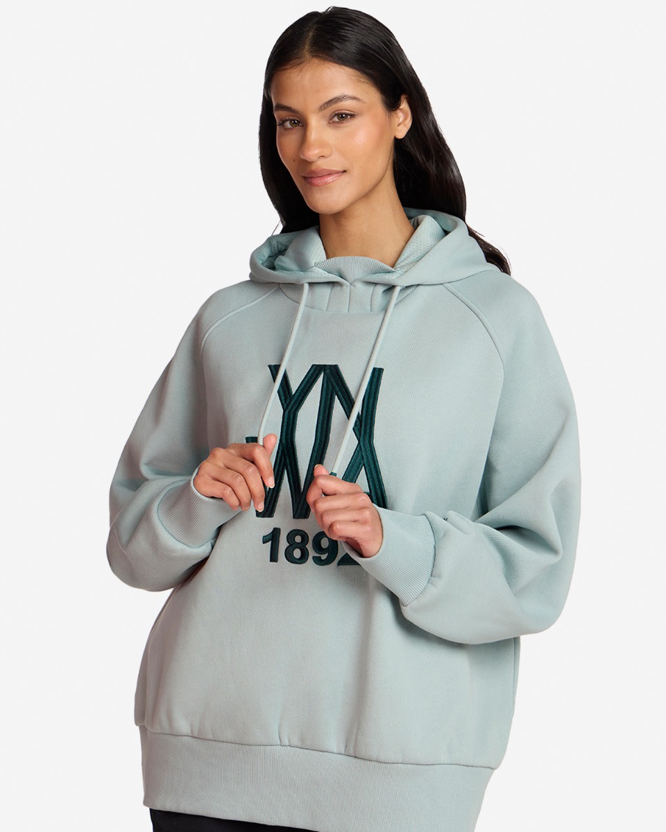 LFC Womens Oversized YNWA Emblem Hoodie Green - Image 4