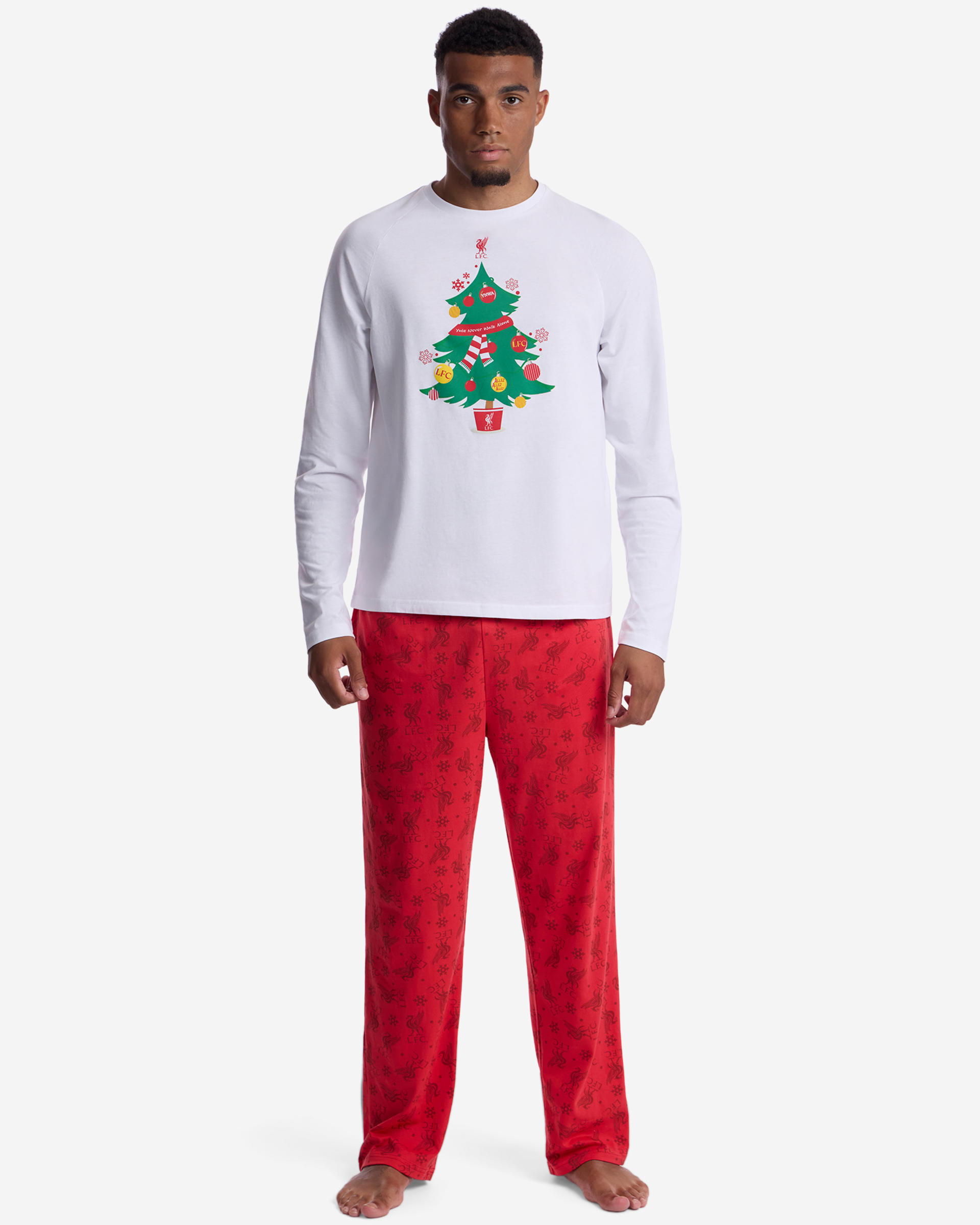 Pijama navideño LFC para hombre, color rojo - Image 2