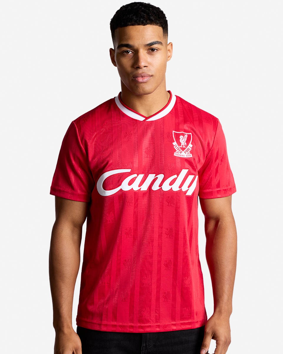 LFC Retro-Heimtrikot für Erwachsene, 87-89, Bonbonrot - Image 1