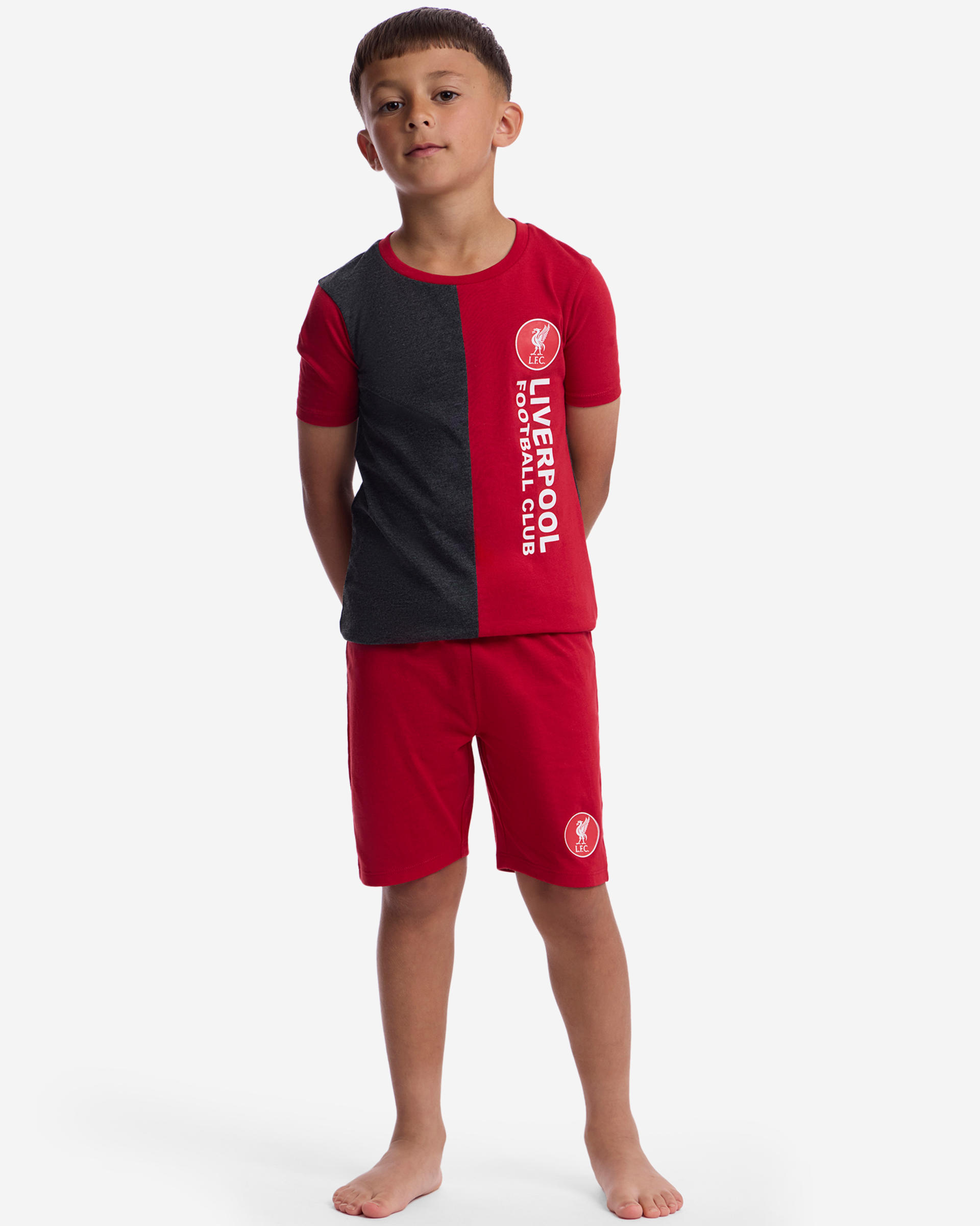 LFC Juniors Kurzes Pyjama-Set, Grau - Image 2