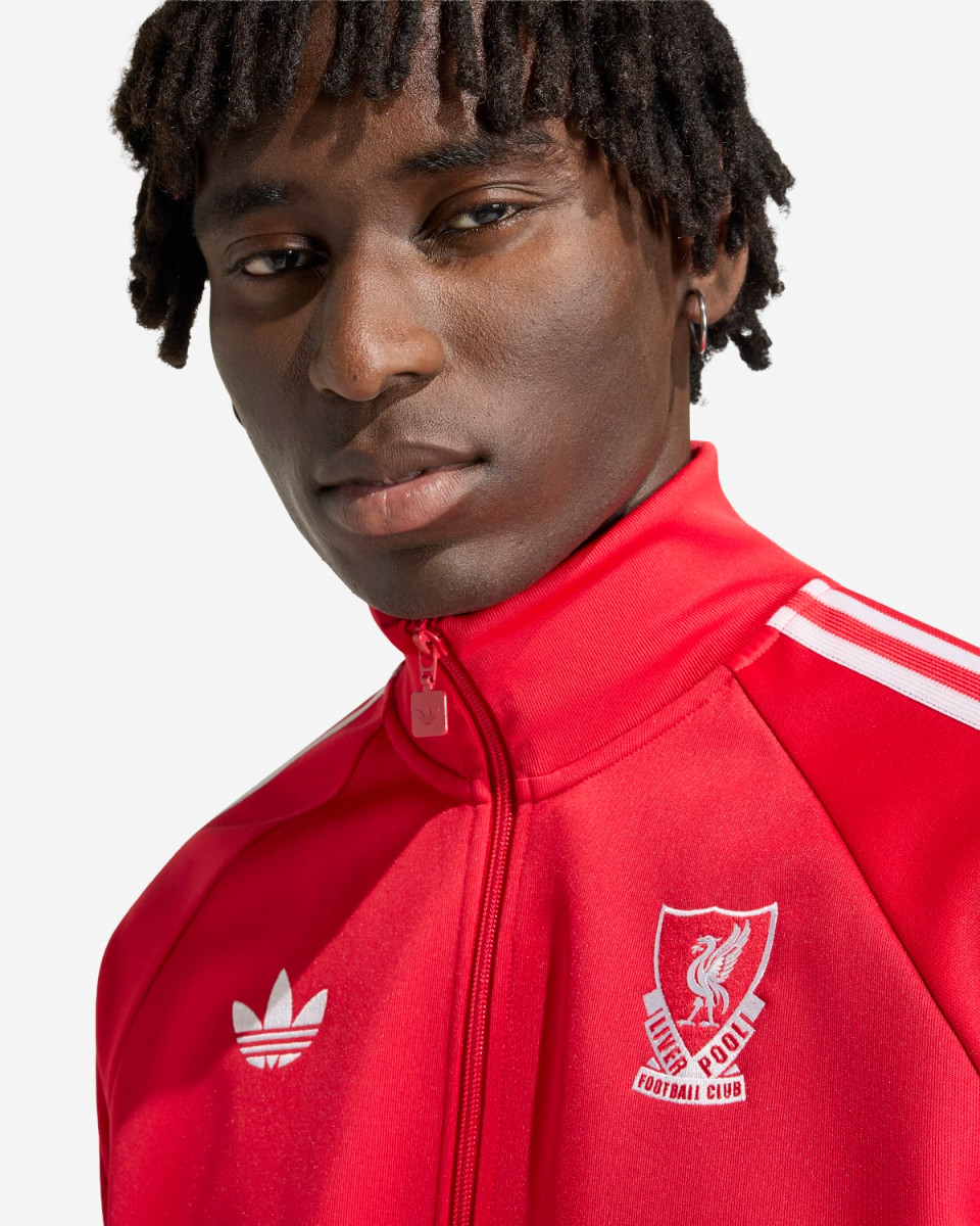 LFC adidas Originals Mens Track Top Red - Image 4