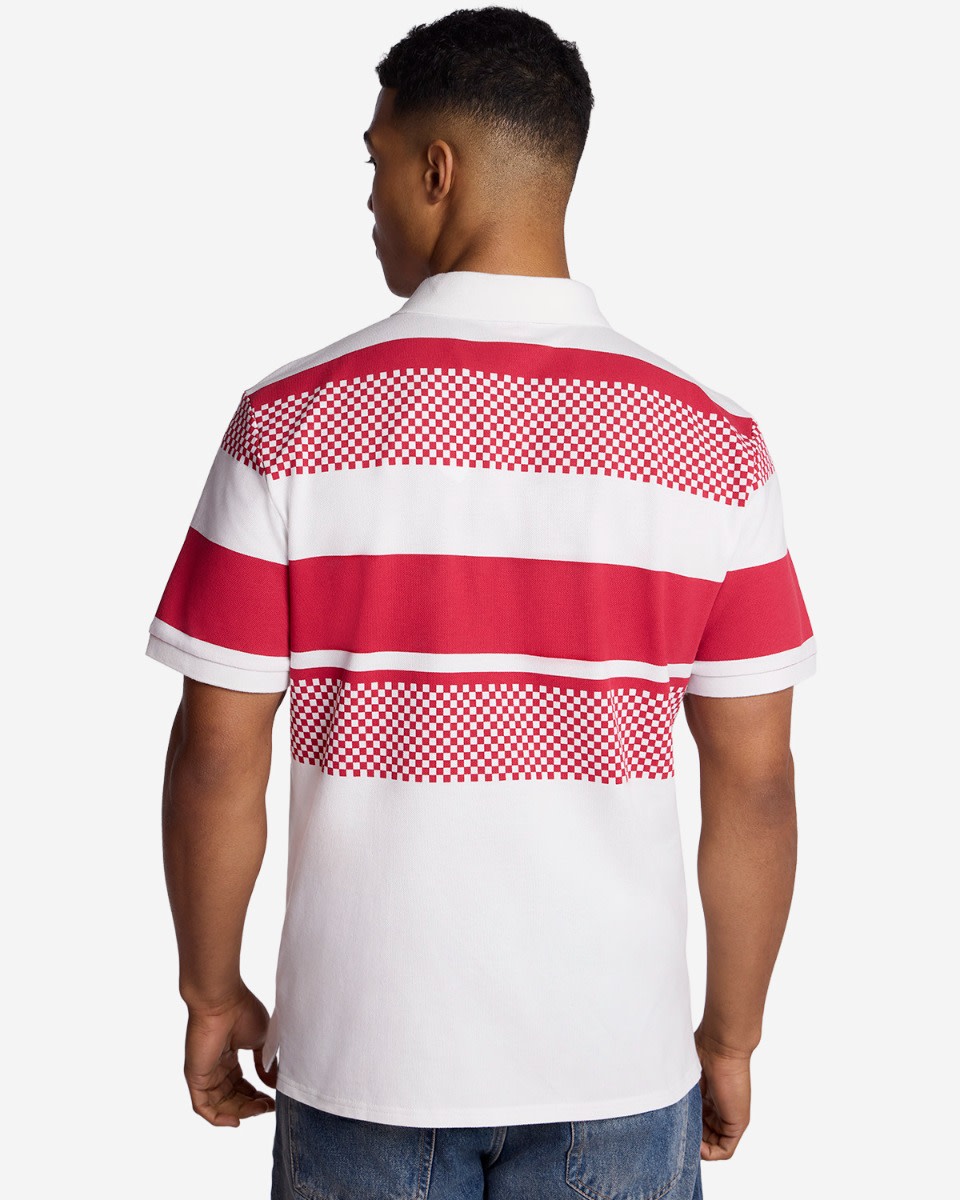 LFC Adults Stripe Polo Shirt White - Image 2