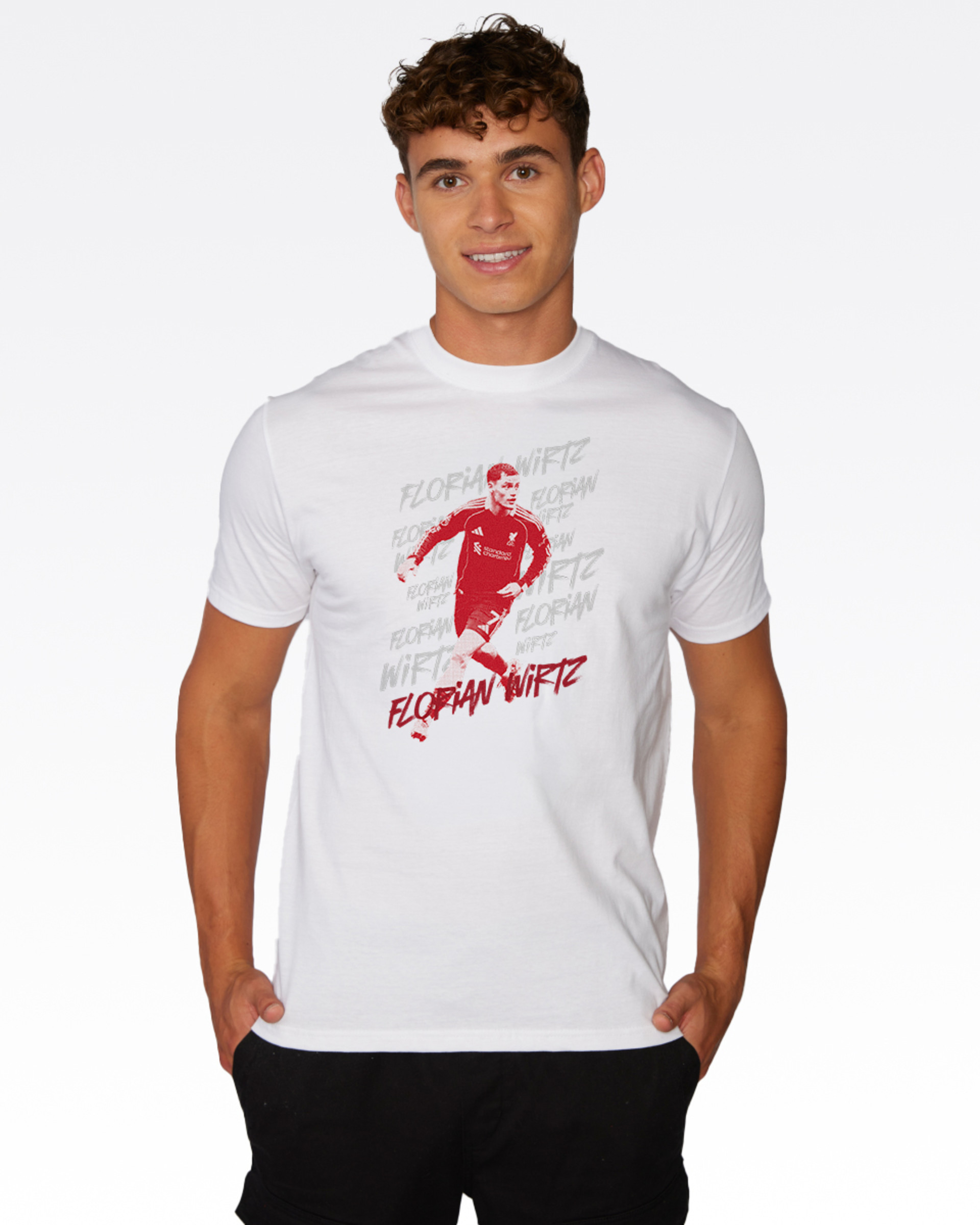 เสื้อยืดผู้ใหญ่ LFC Wirtz สีขาว - Image 1