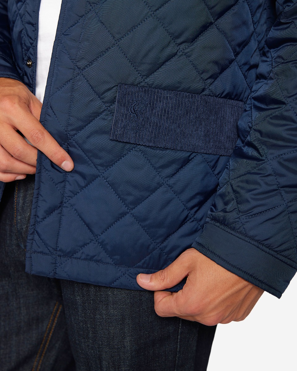 LFC Mens Quilt Collar Jacket Navy - Image 3