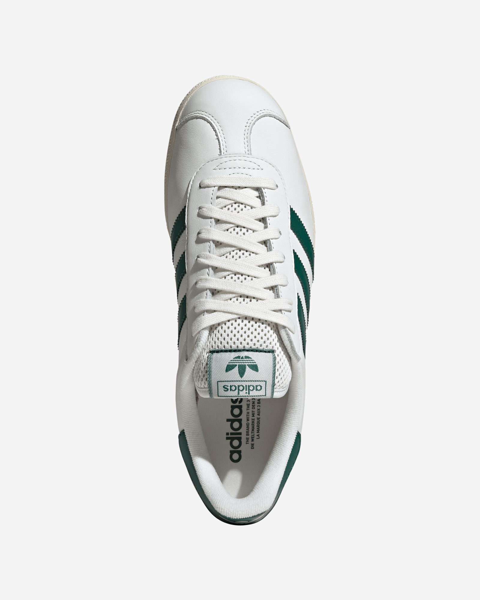 adidas Adults Gazelle Trainers White & Green - Image 2