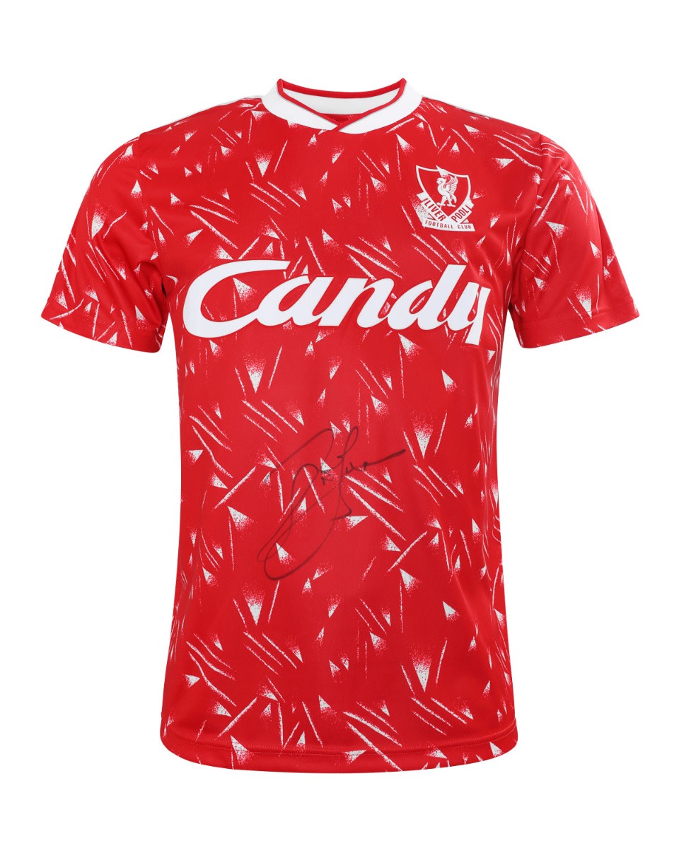 LFC 사인 89-91 존 반즈 박스형 홈 셔츠 - Image 2