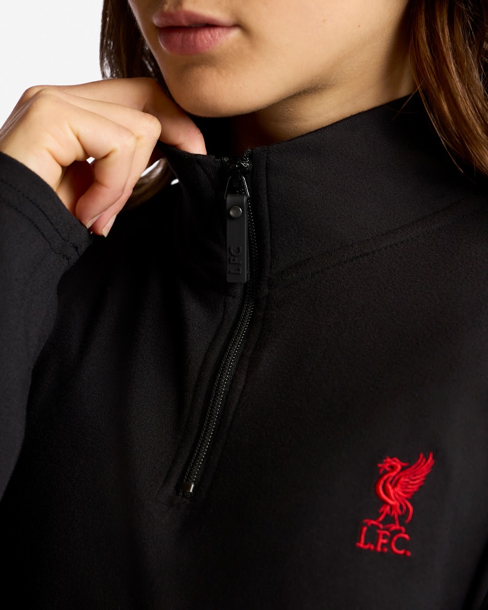 LFC Kvinnors 1/4 Zip Fleece Svart - Image 2
