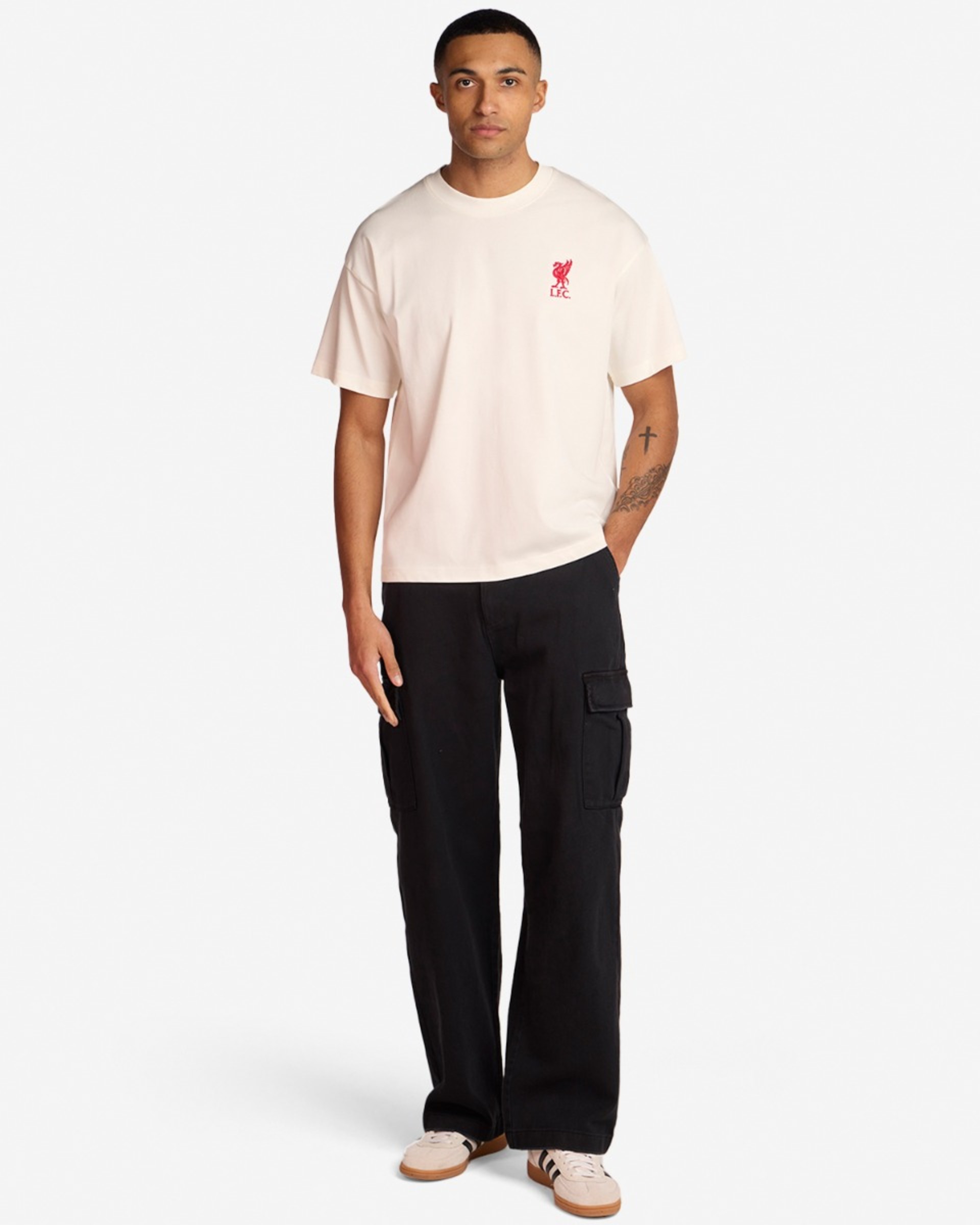 LFC Herre Oversized YNWA Tee Ecru - Image 4