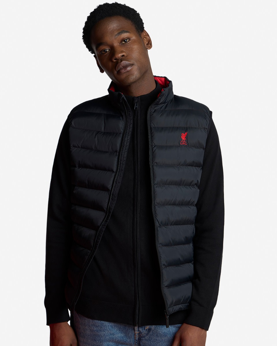 LFC Mens Padded Gilet Black - Image 1