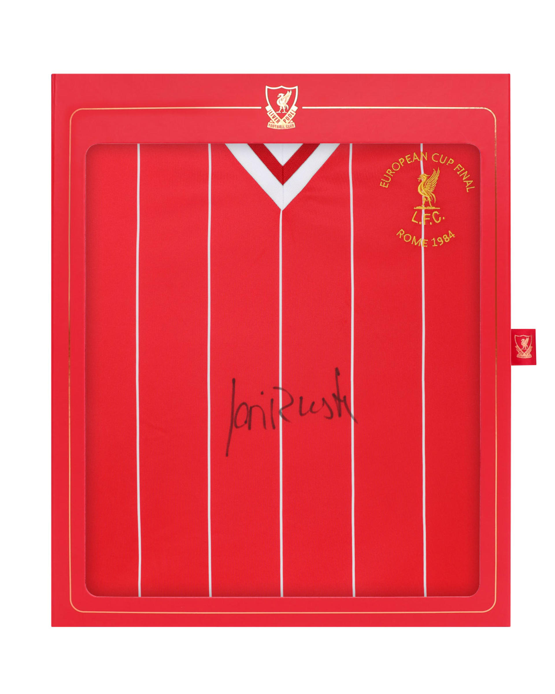 LFC Signeret 1984 Ian Rush Boxet skjorte - Image 1