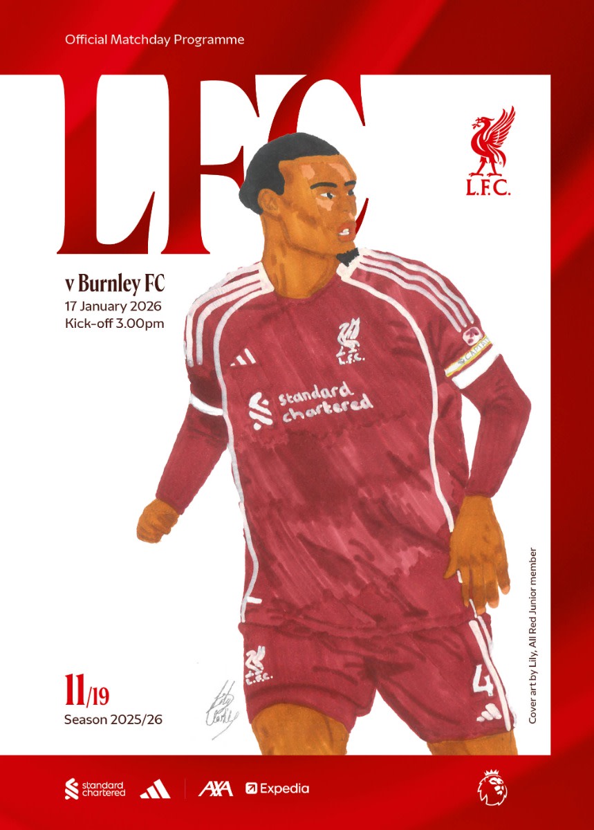매치데이 프로그램 - LFC vs 번리 - 프리미어리그 - 17/01/2026 - Image 1