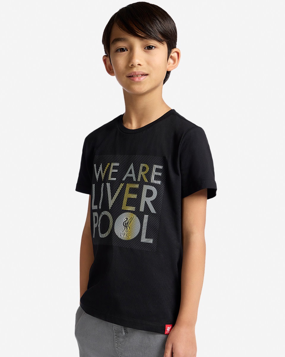 LFC Juniors We Are Liverpool Tee Black - Image 2