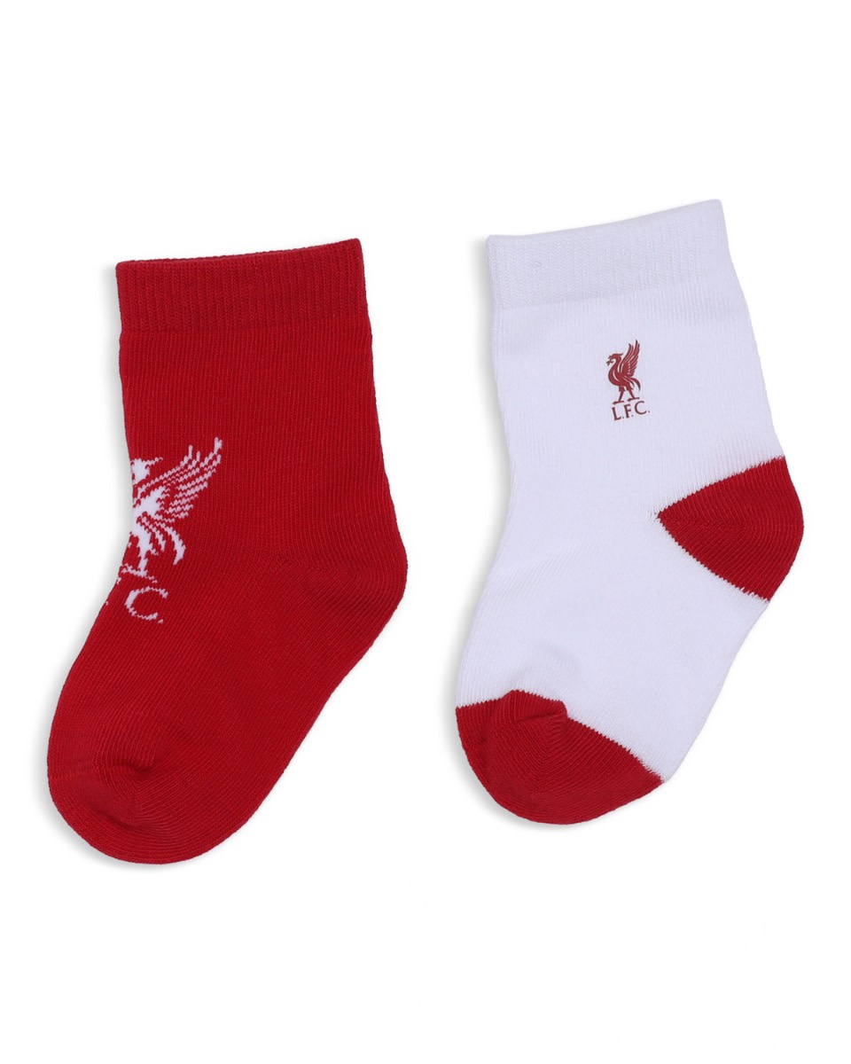 LFC Baby 2Pk Socks Red & White - Image 1