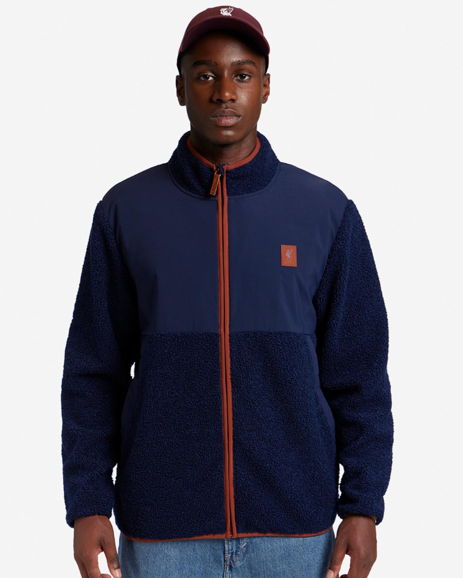 Polaire à panneaux LFC pour hommes, bleu marine - Image 1