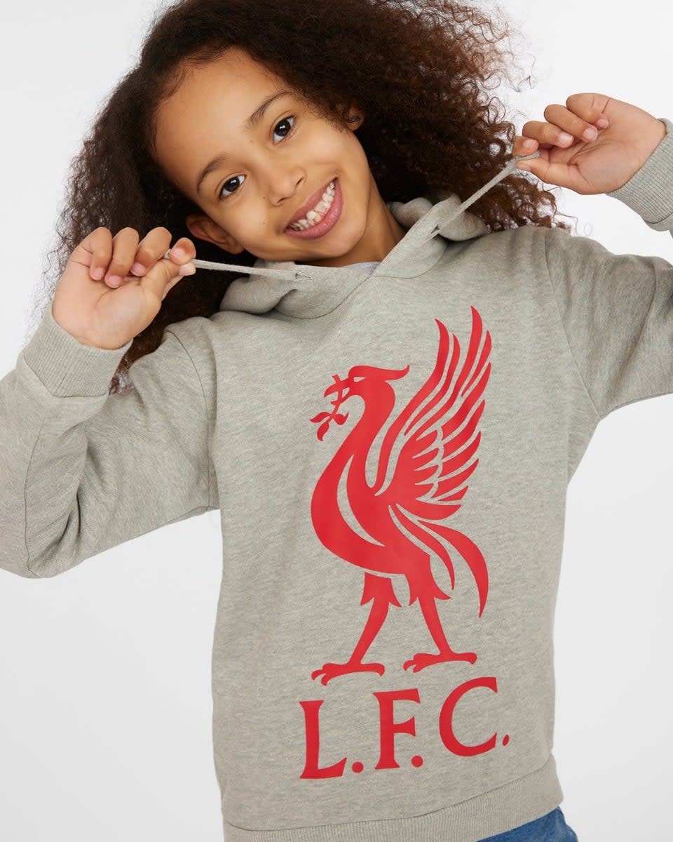 LFC Infants Liverbird Hoody Grey - Image 2