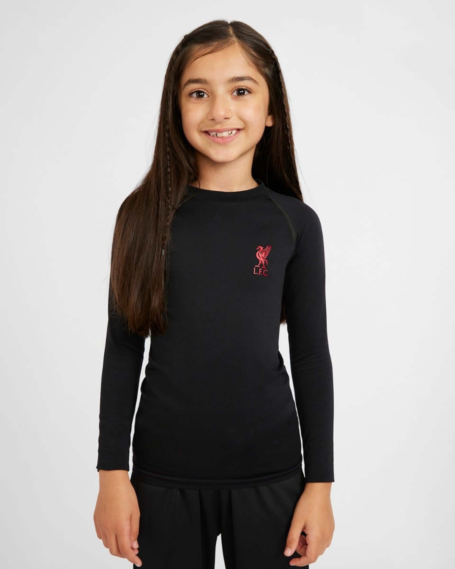 LFC Infant Langærmet Sømløs T-shirt Sort - Image 4