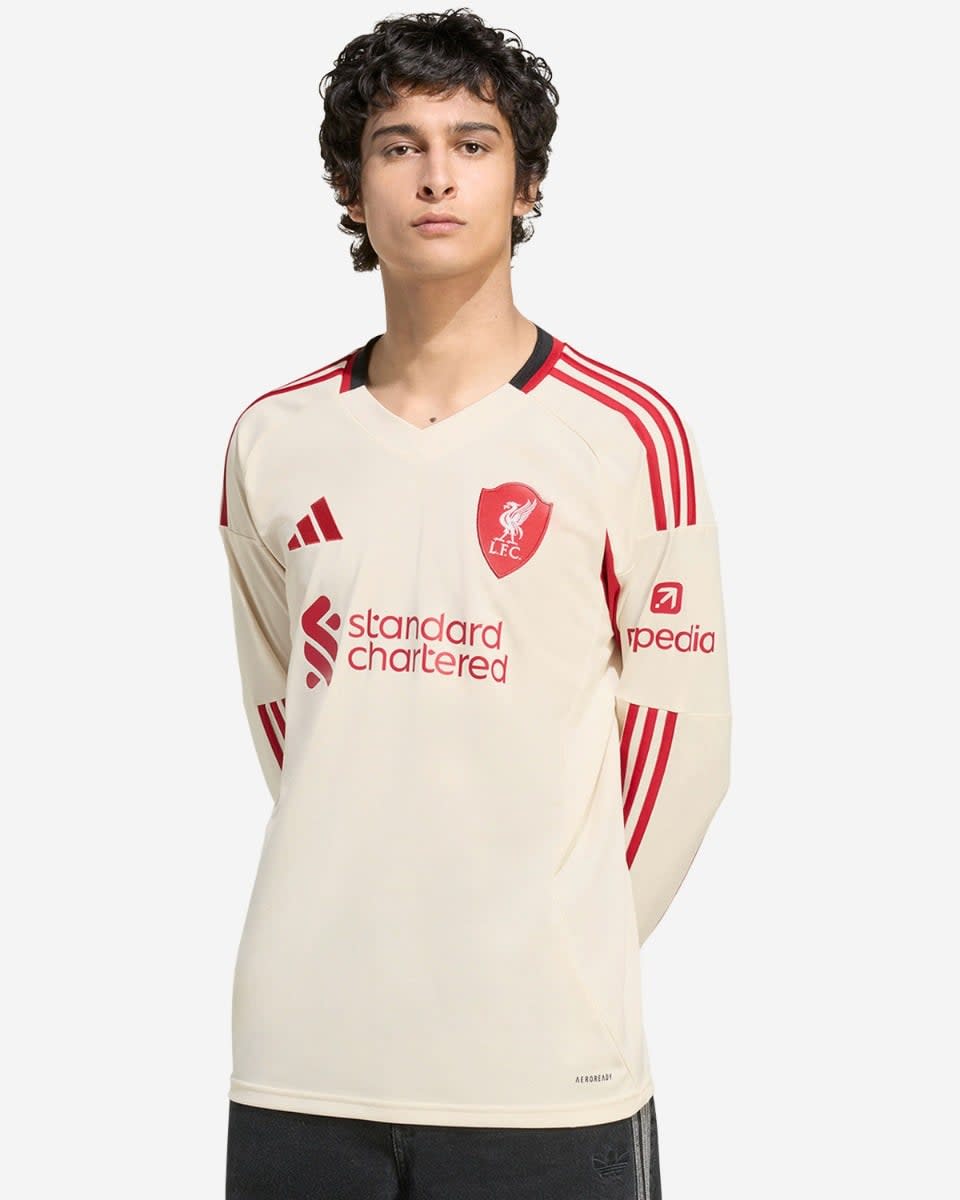 LFC adidas Mens 25/26 Away Long Sleeve Jersey - Image 1