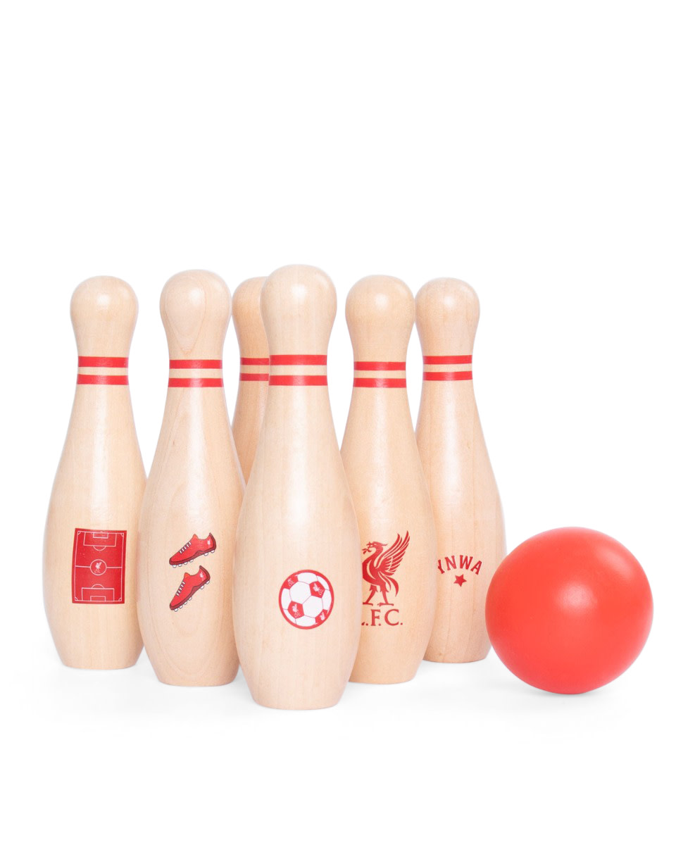 LFC Wooden Skittles & Bowling Bowl - Image 1