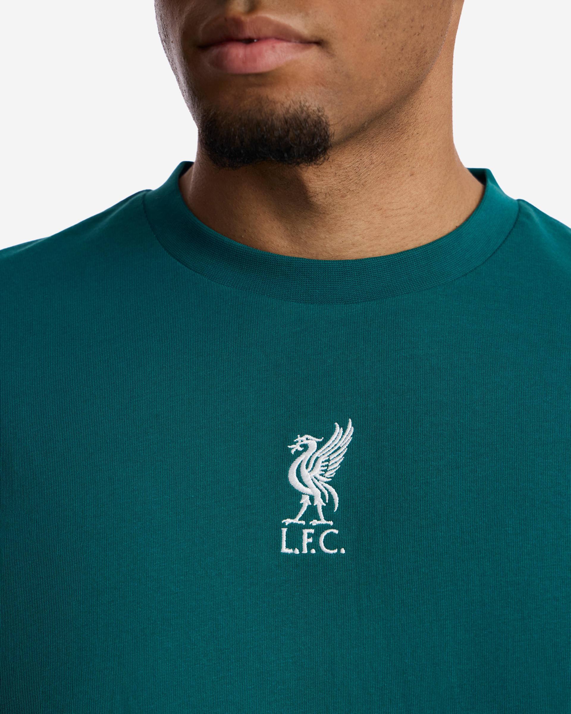 Camiseta extragrande Hope In Your Heart de LFC para hombre, color verde azulado - Image 4