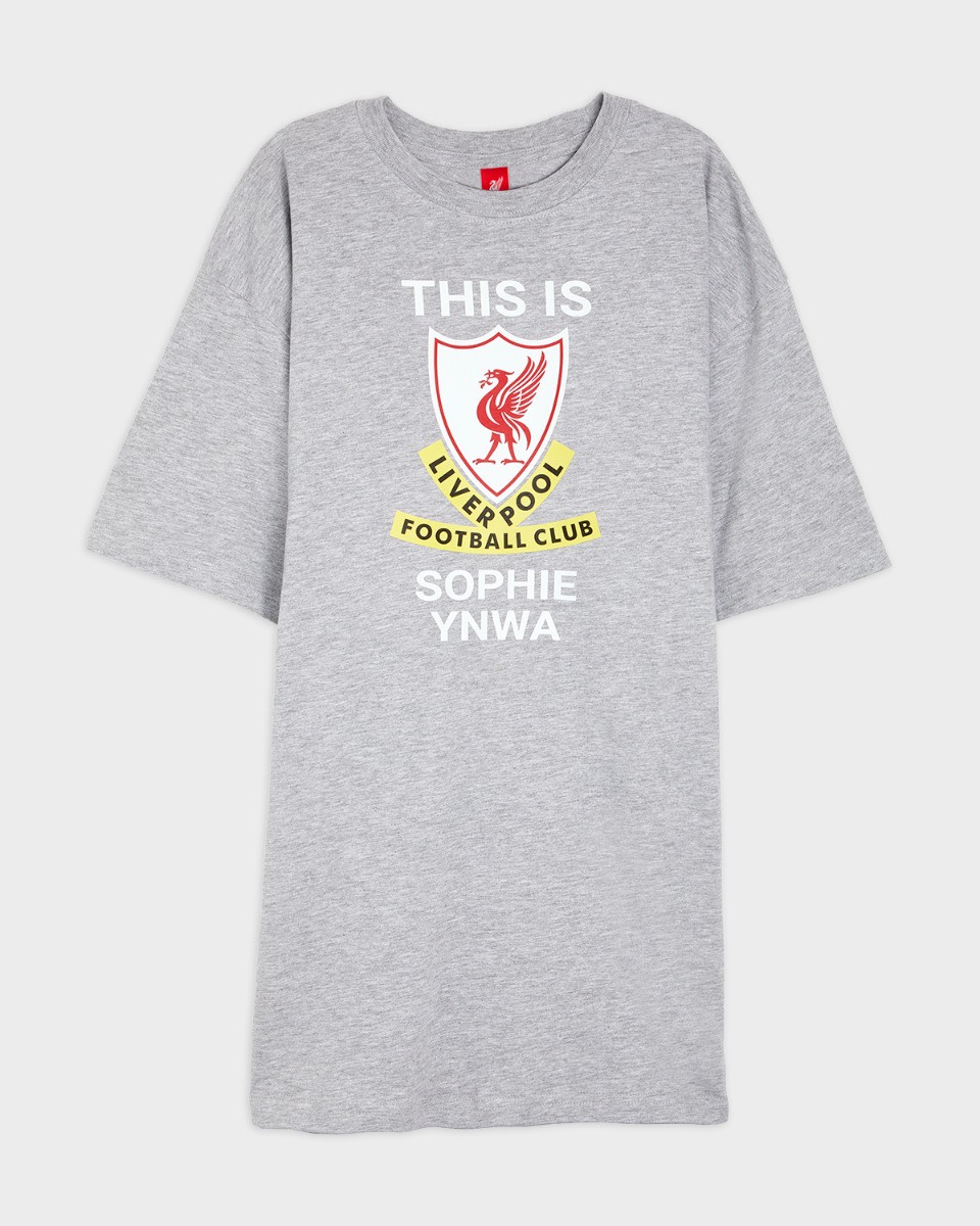 LFC This Is Anfield Personalised Grey Tee - Image 2