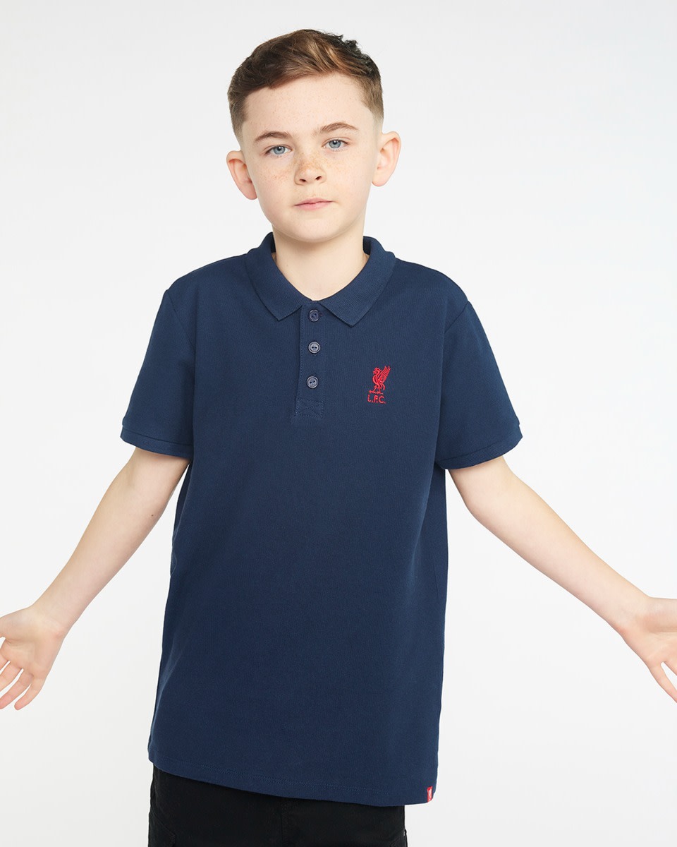 Polo bleu marine à manches courtes LFC pour bébés - Image 1
