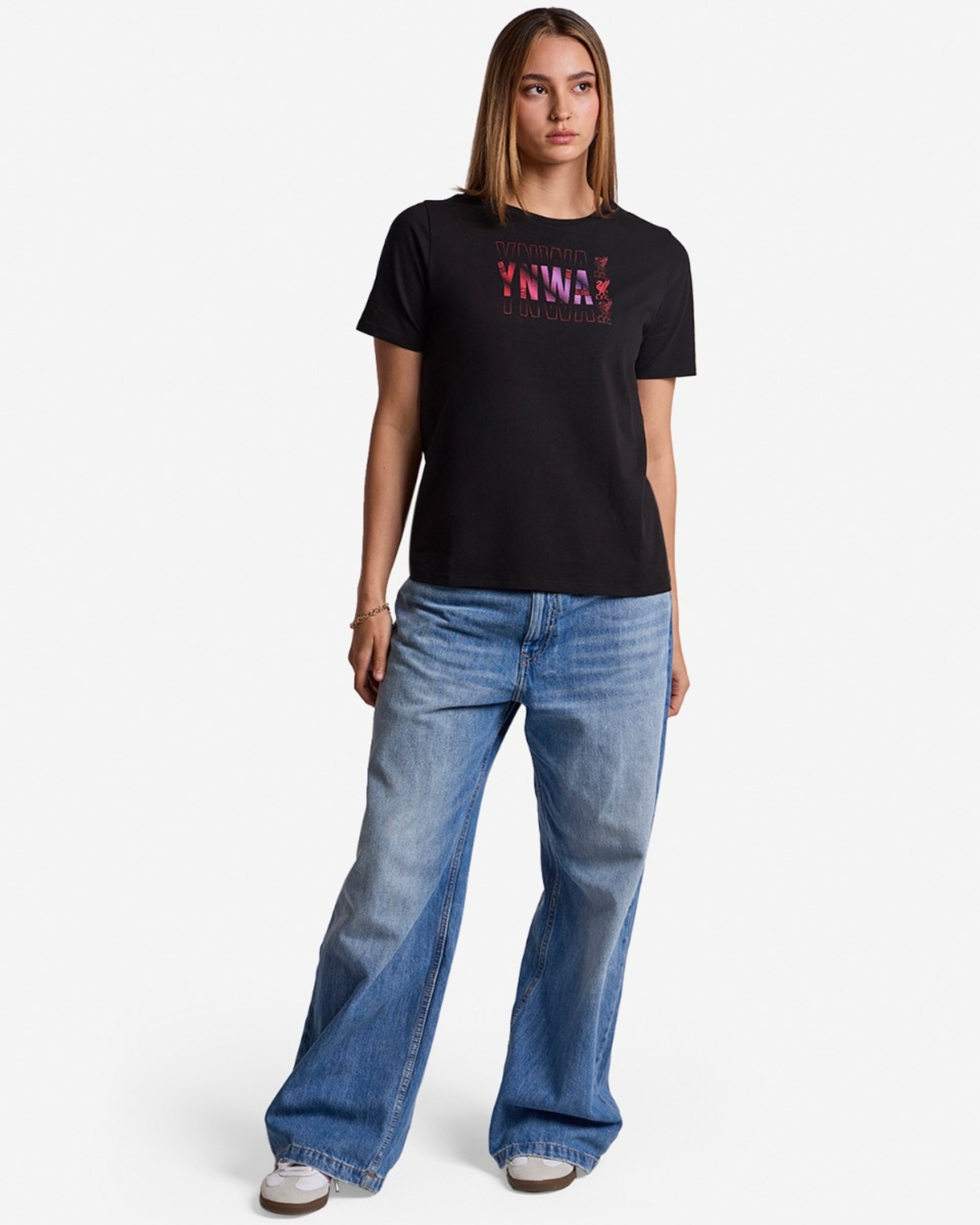Camiseta LFC YNWA Gradient para mujer, color negro - Image 3