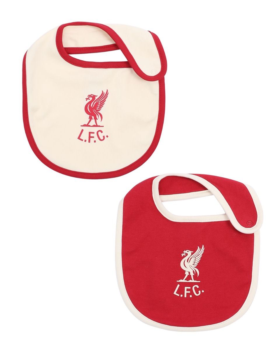 Lot de 2 bavoirs Shankly LFC pour bébé, rouge - Image 1