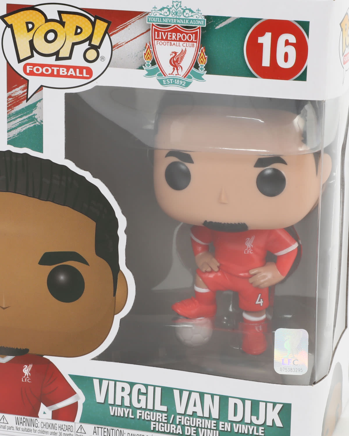 LFC ヴァージル・ヴァン・ダイクファンコ・ポップ!ビニールフィギュア - Image 2