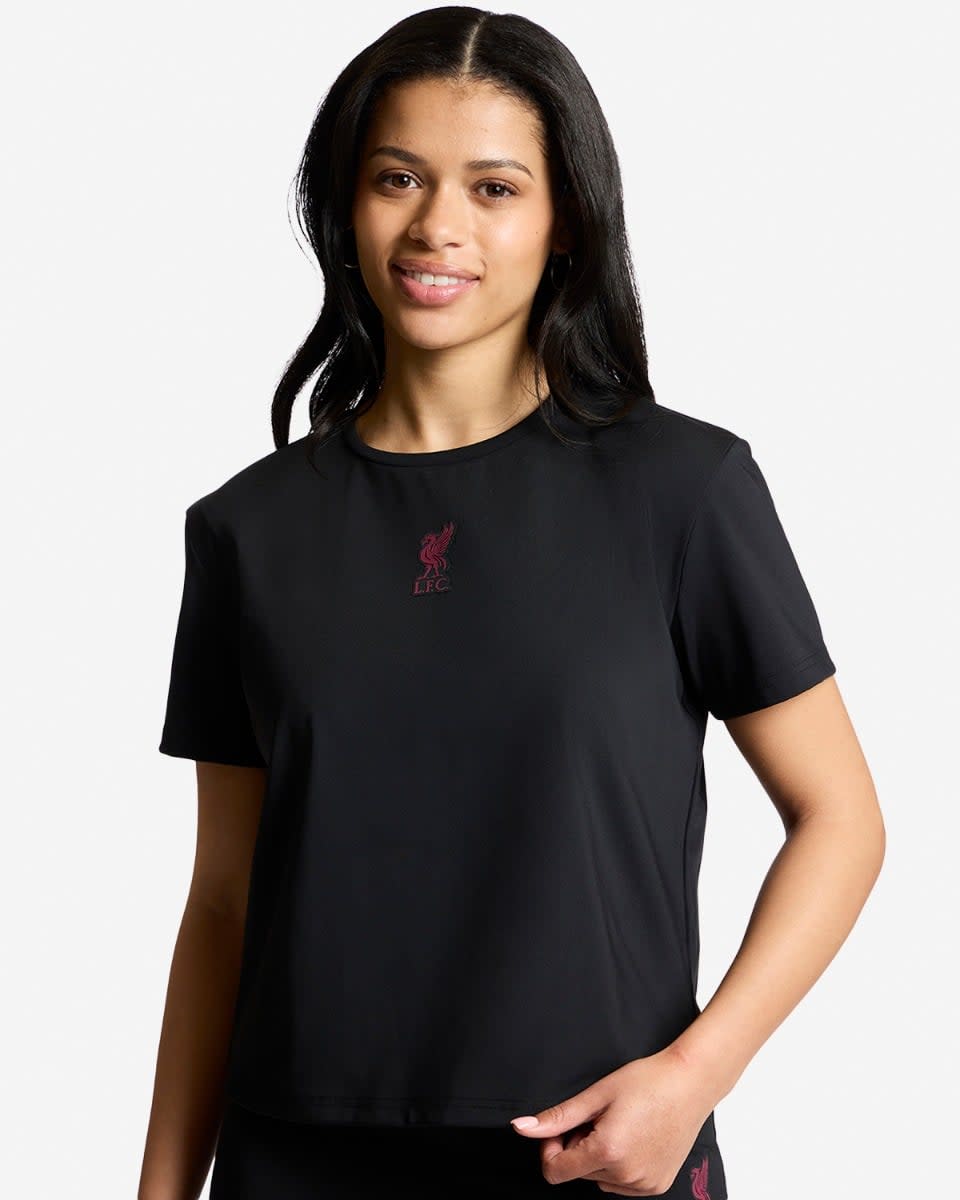 LFC Womens Badge Tee Black - Image 1