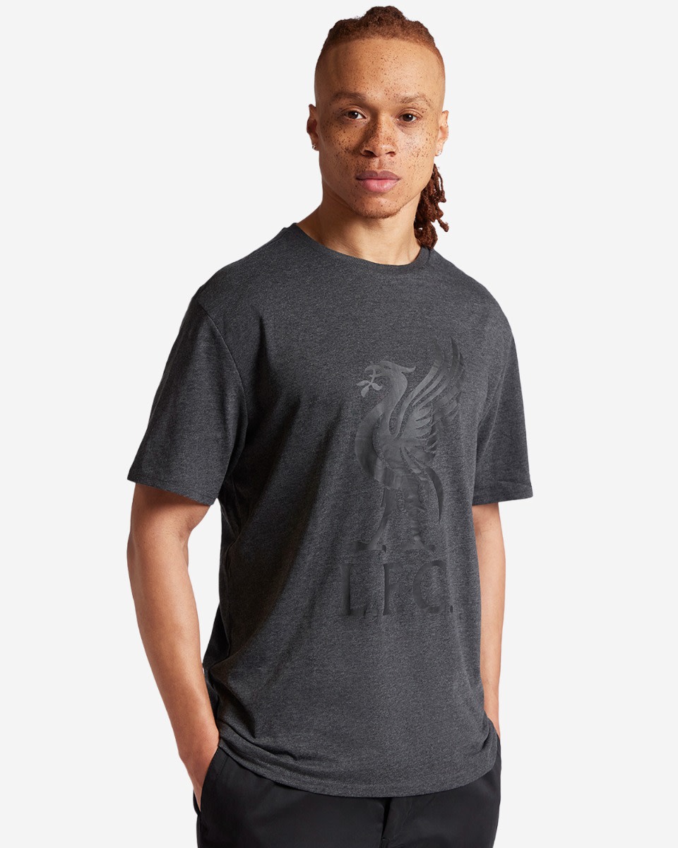 LFC Mens Charcoal Liverbird Tee - Image 1