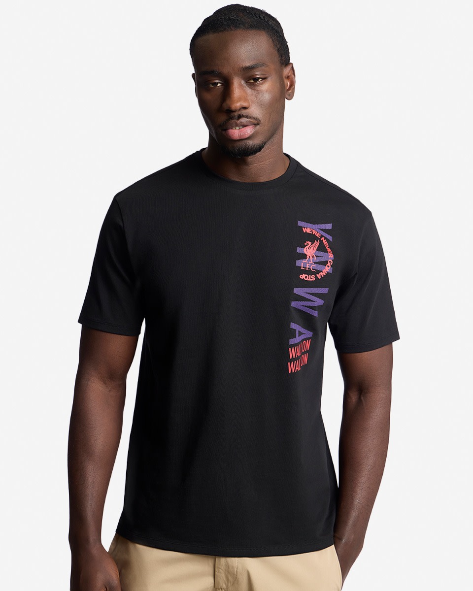 LFC YNWA Herren-T-Shirt Schwarz - Image 1