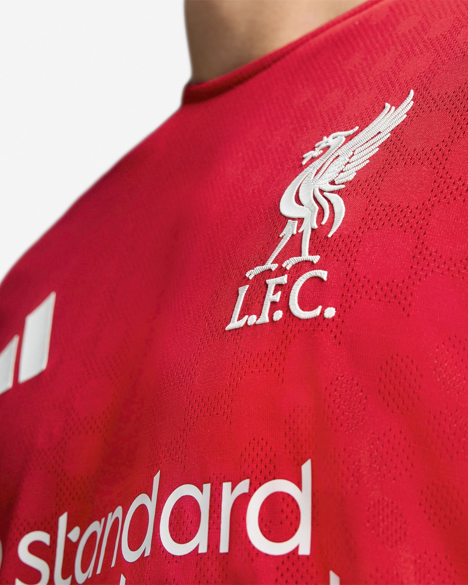 LFC adidas Mens 25/26 Authentic Home Long Sleeve Jersey