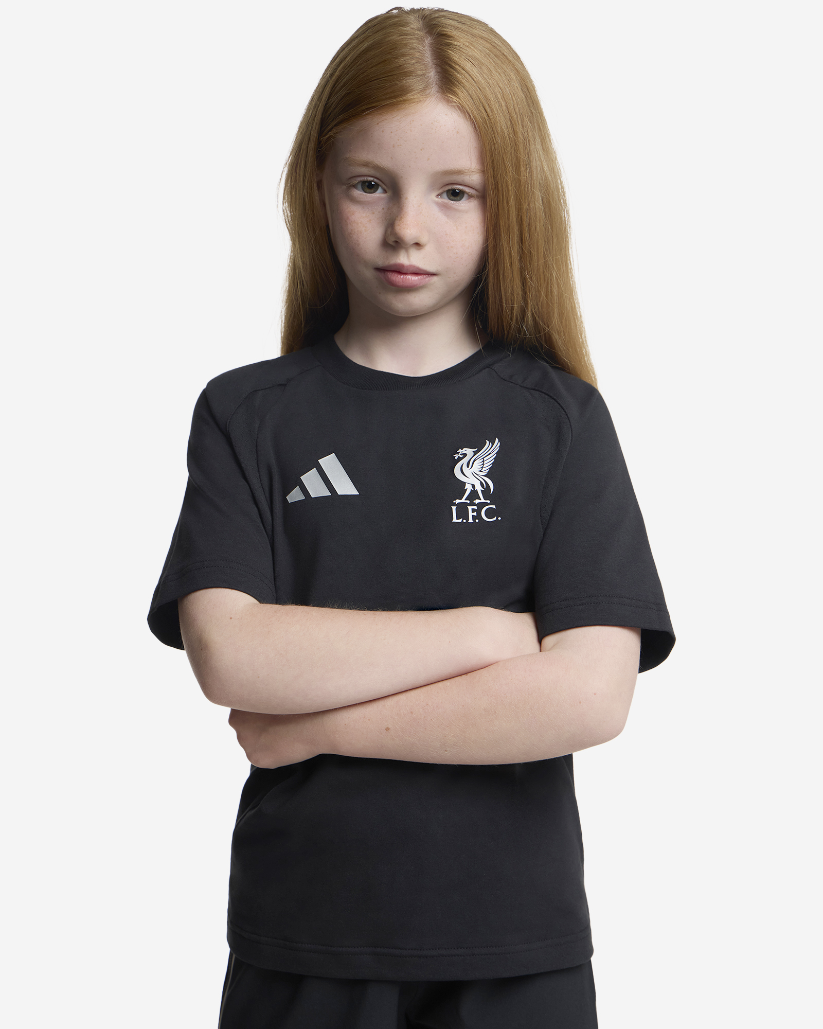 LFC adidas Youth Tiro Travel Tee Black - Image 1