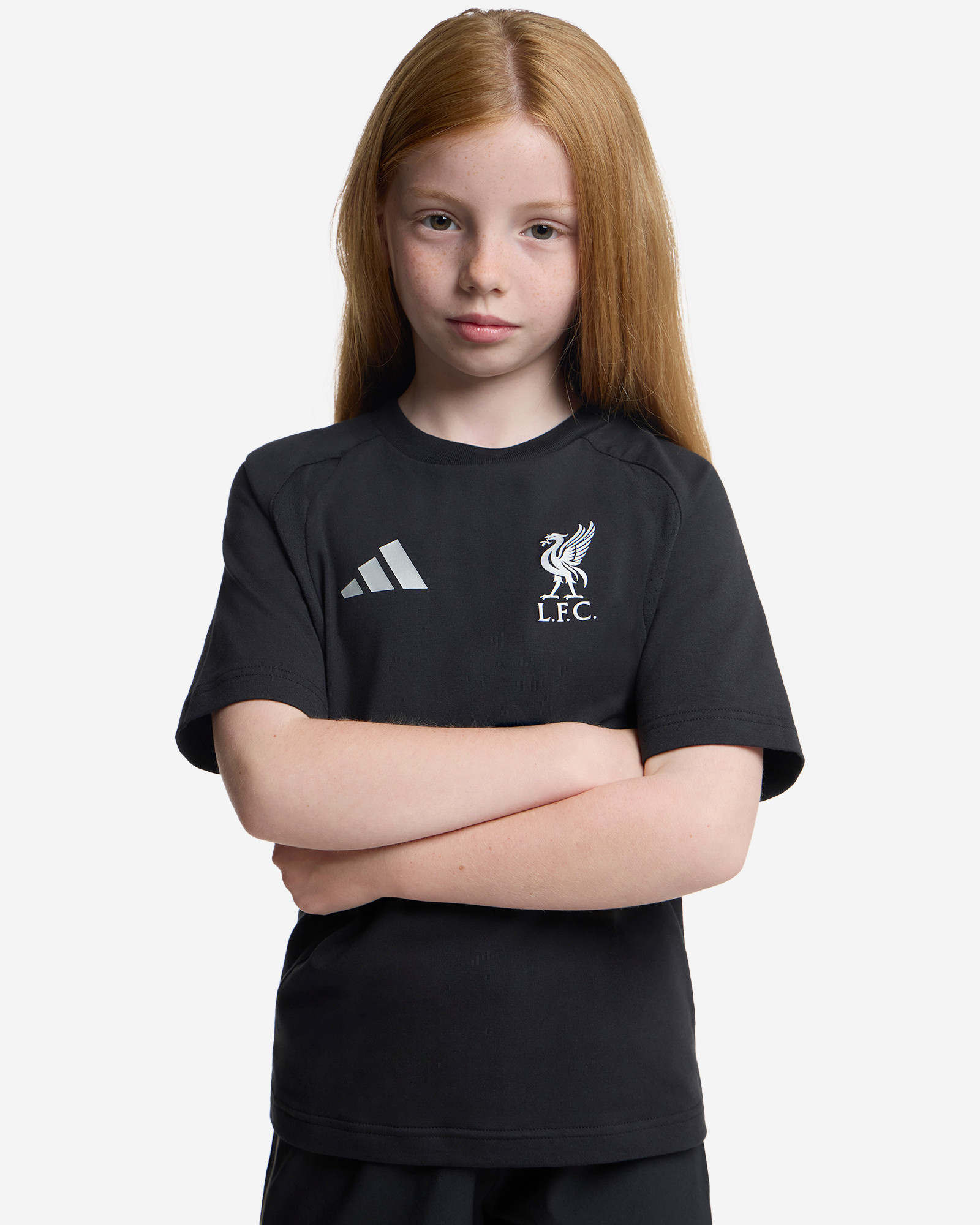 LFC adidas Youth Tiro Travel Tee Black - Image 1