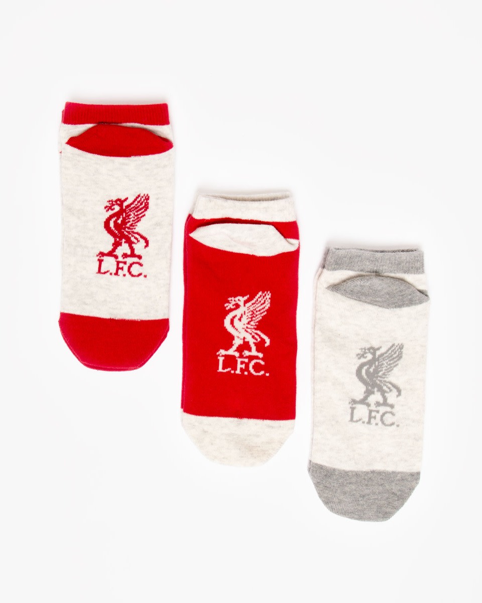 LFC Womens 3pk Design Trainer Socks - Image 1