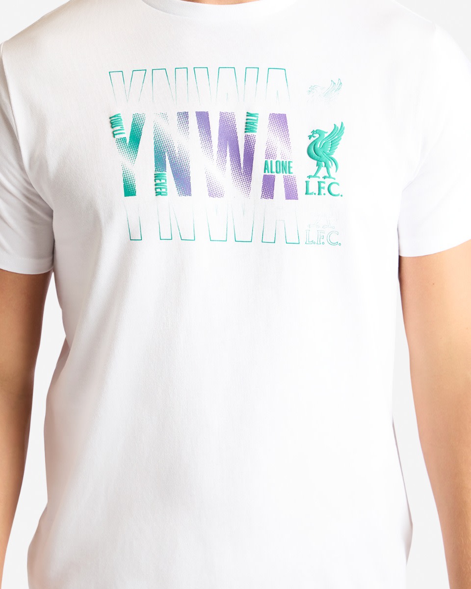 LFC Mens Gradient YNWA Tee White - Image 3