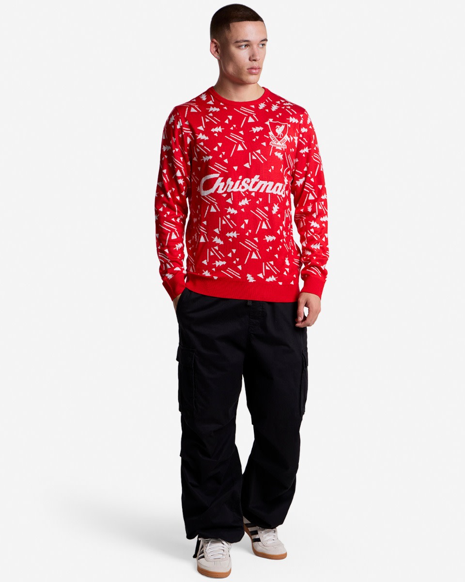 LFC Vuxna Retro Jultröja Röd - Image 4