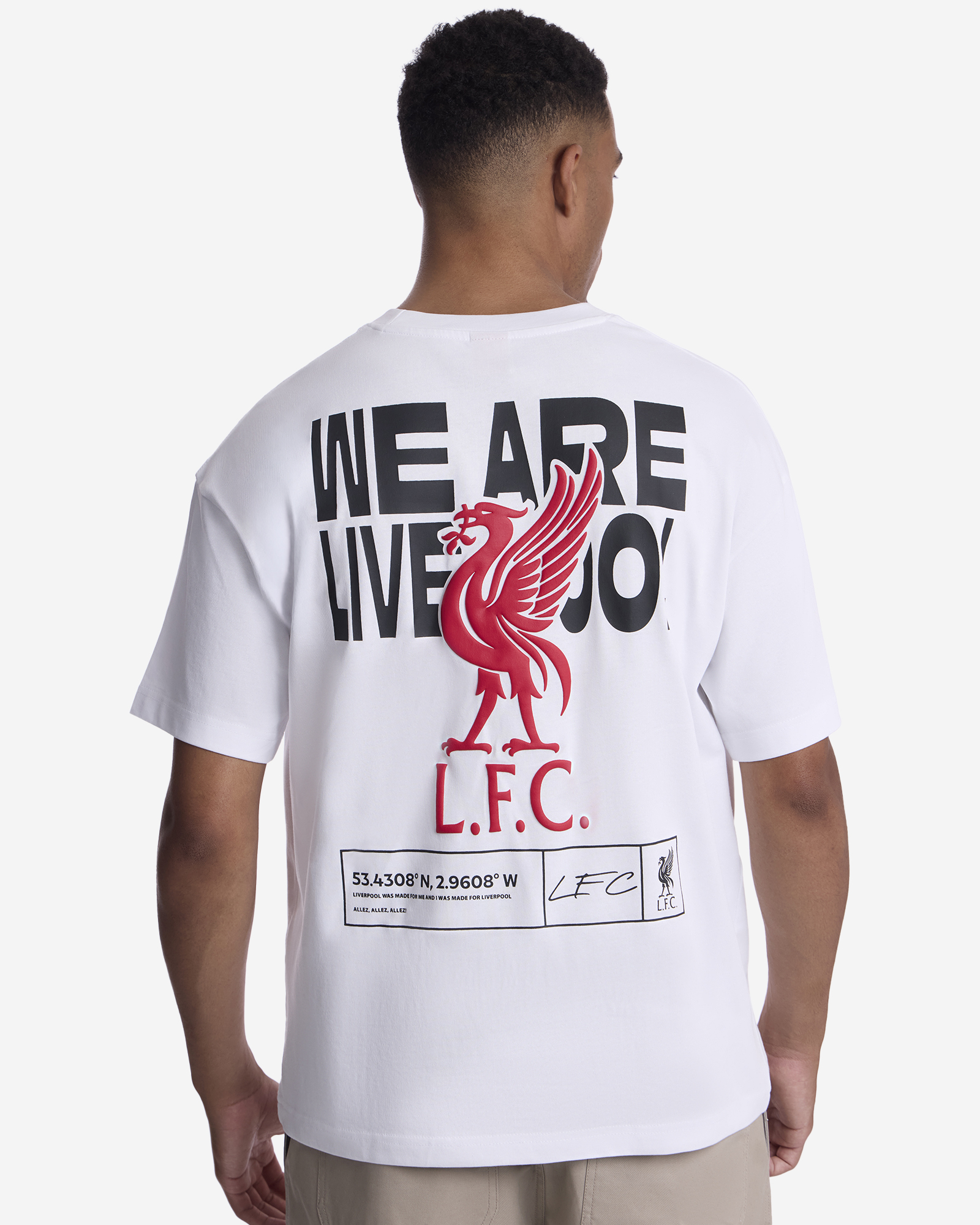 Camiseta extragrande para hombre LFC We Are Liverpool, color blanco - Image 1