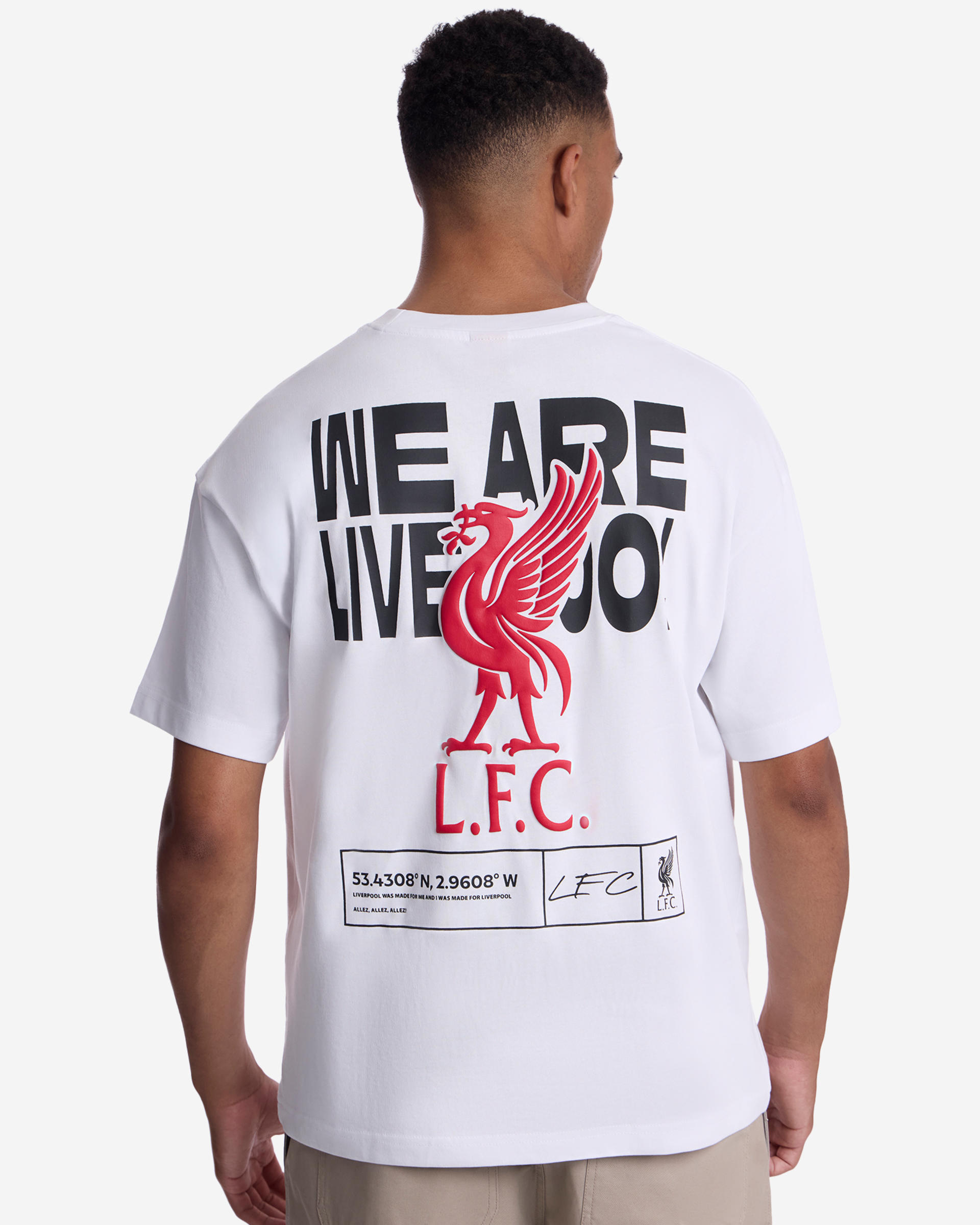 Camiseta extragrande para hombre LFC We Are Liverpool, color blanco - Image 1