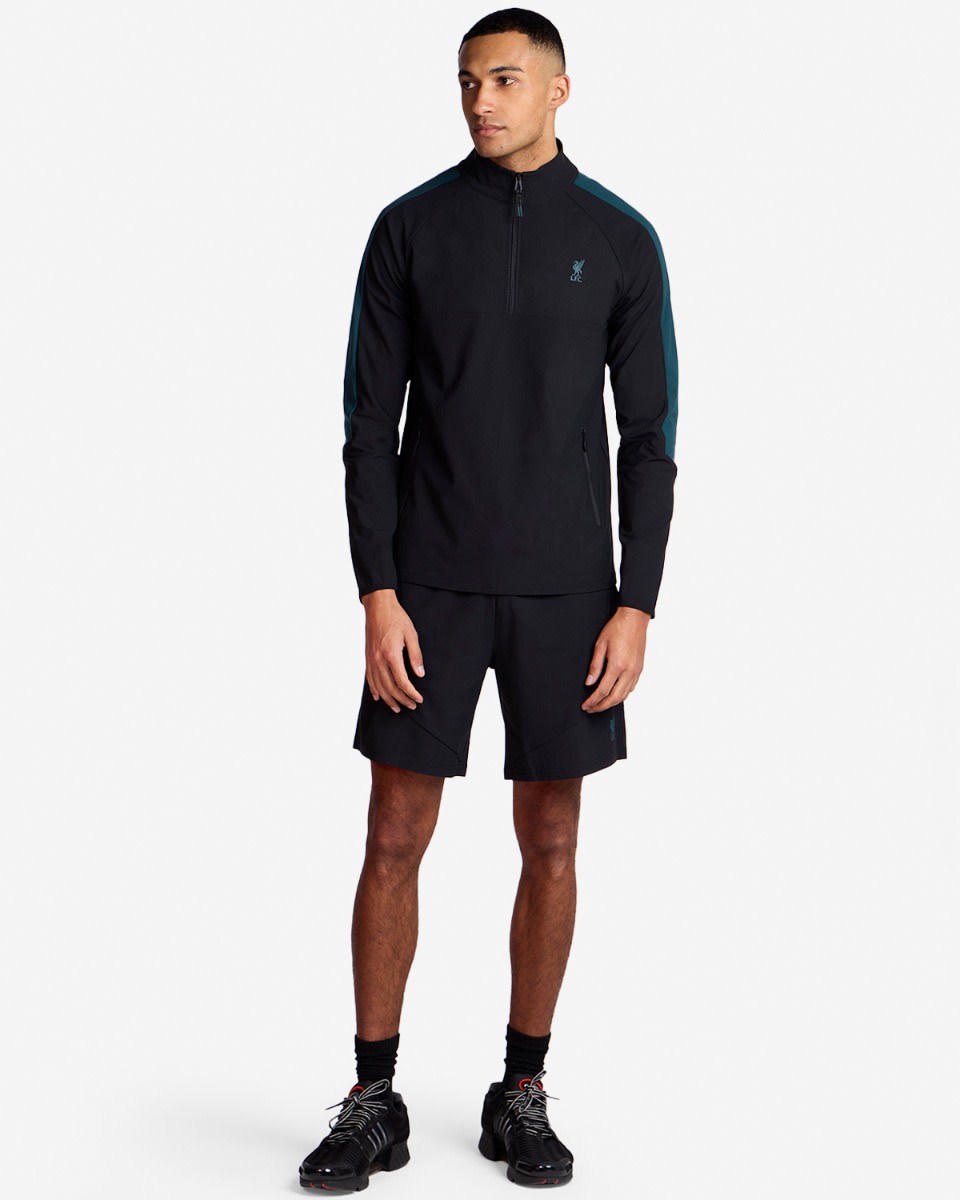 LFC Mens Panel Zip Through Top Black - Image 3