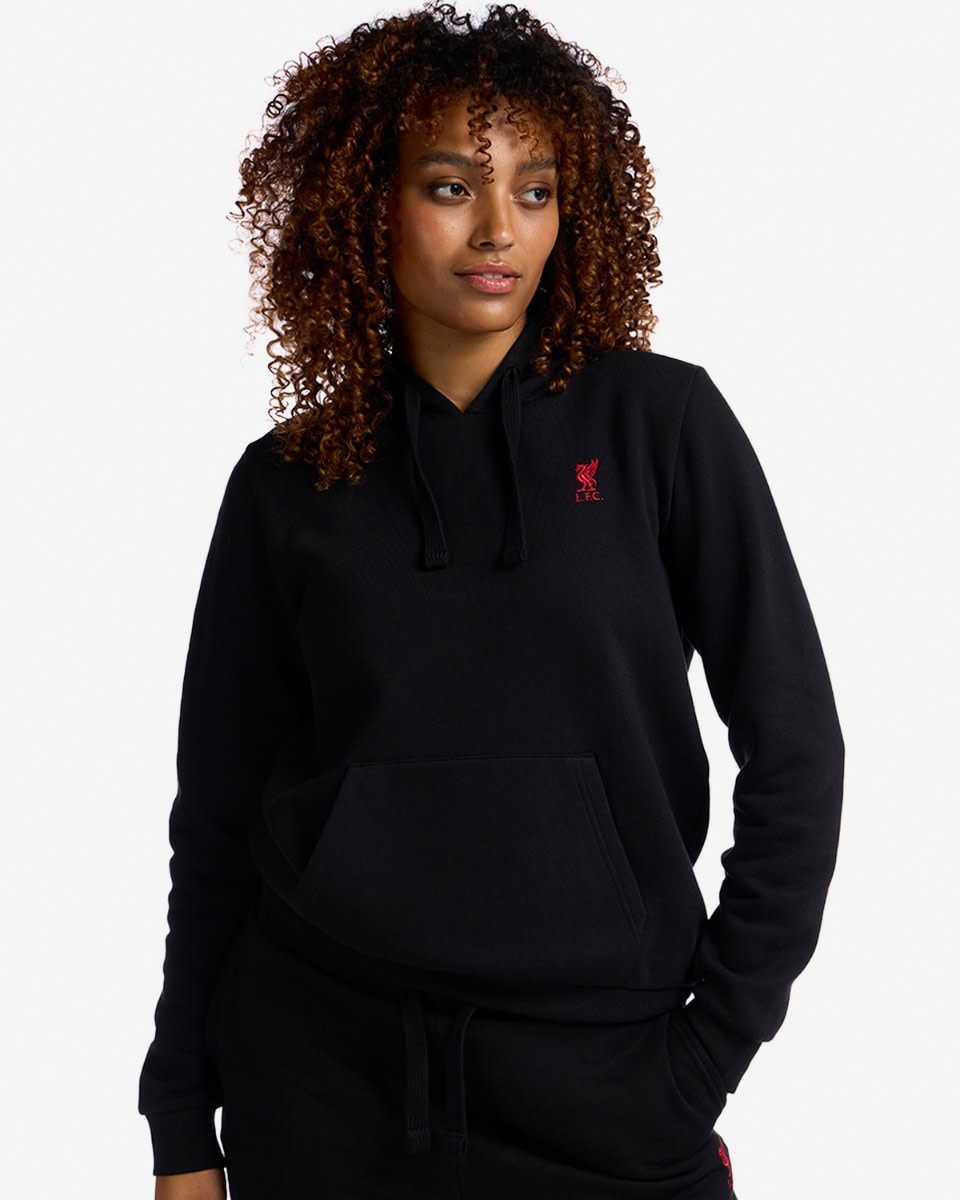LFC Kvinnors Logo Overhead Hoody Svart - Image 1
