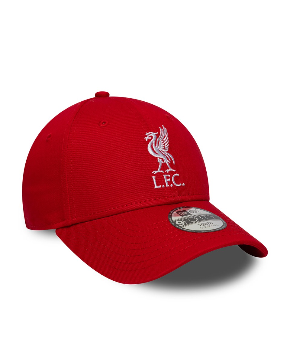 LFC New Era Kids 9FORTY Liverbird Cap Red - Image 3