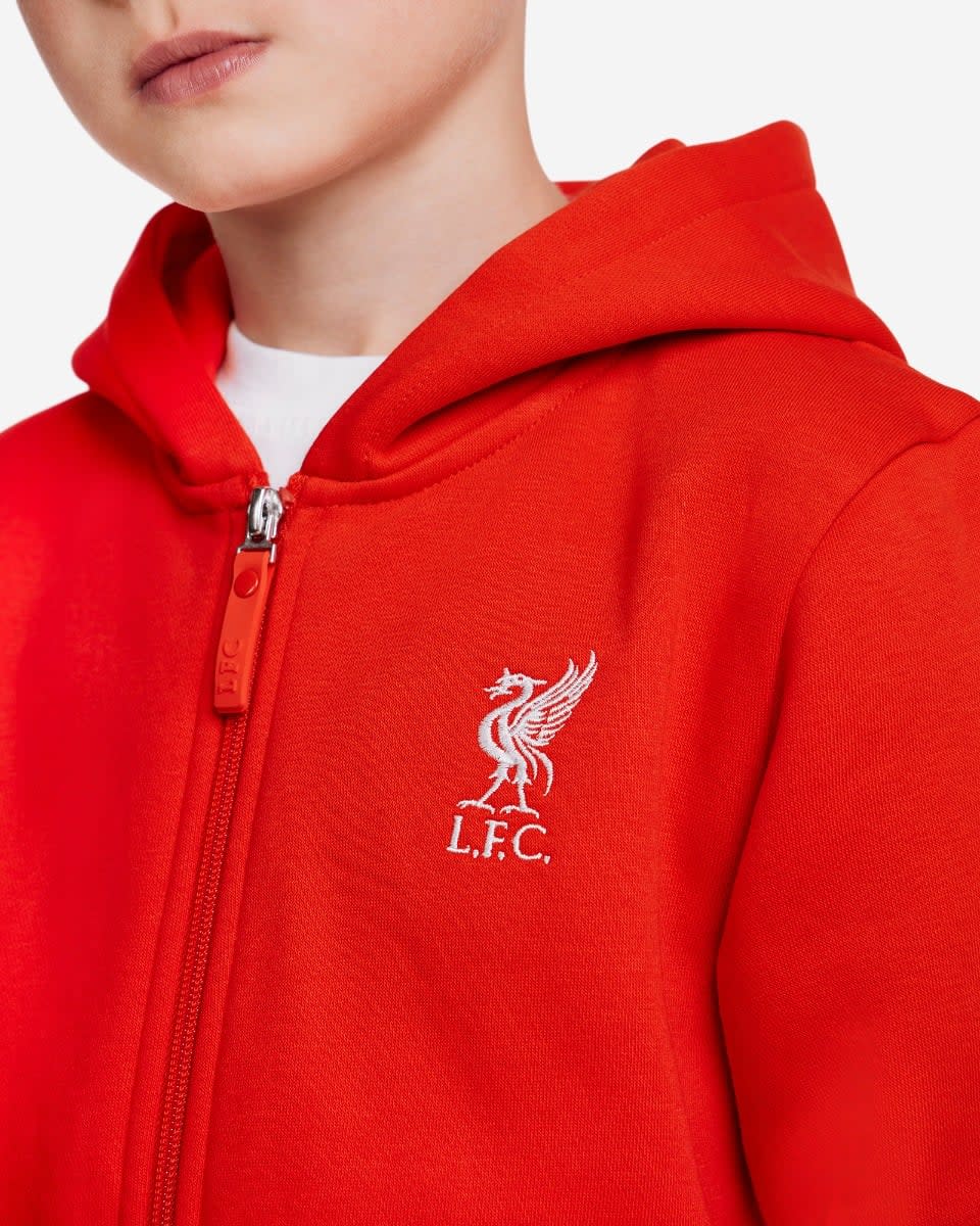 Sweat à capuche zippé LFC Juniors rouge - Image 2