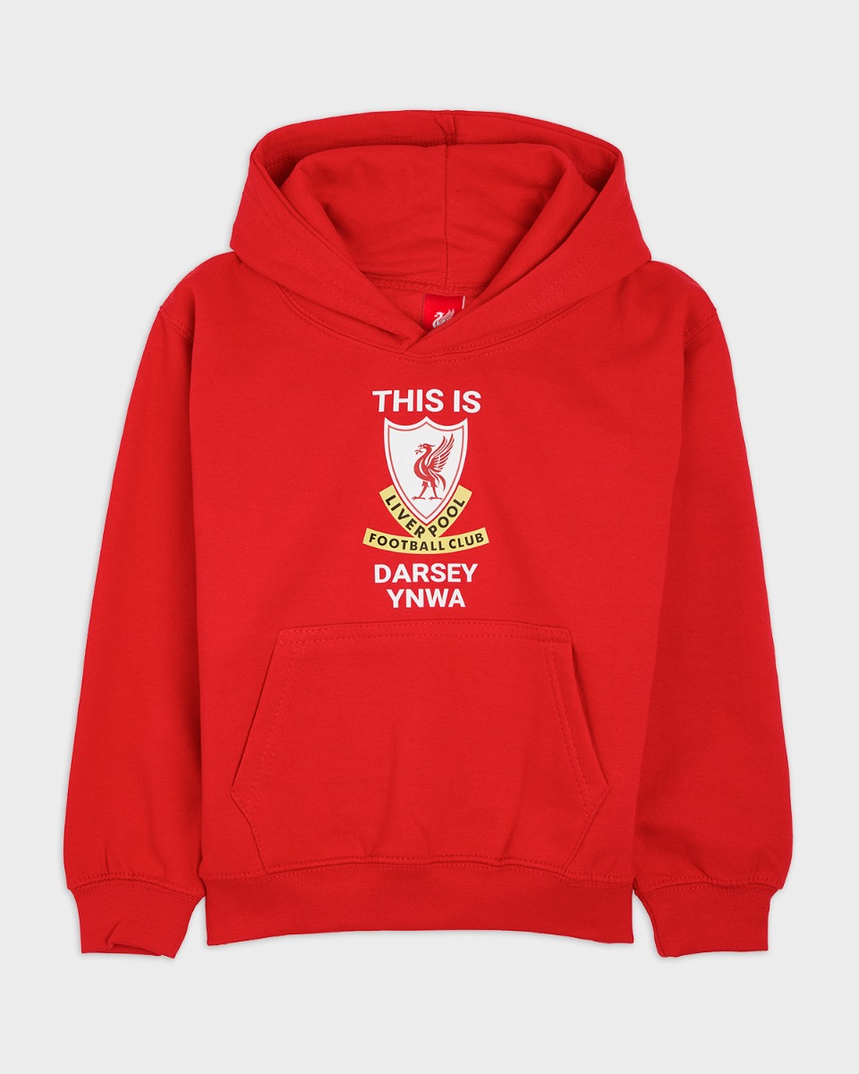 LFC Junior This is Anfield Personalised Red Hoody - Image 2