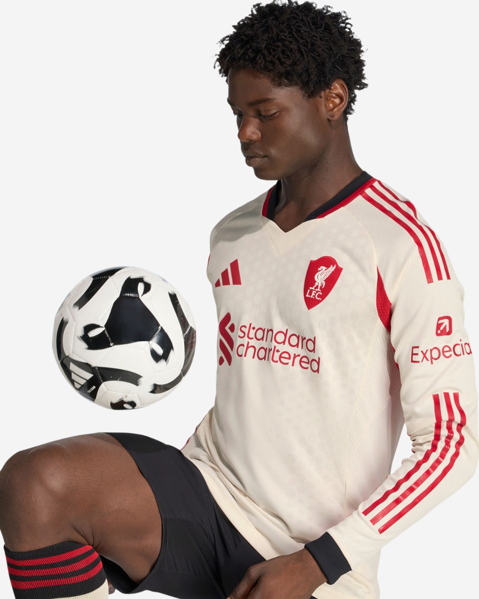 LFC adidas Mens 25/26 Authentic Away Long Sleeve Jersey - Image 3
