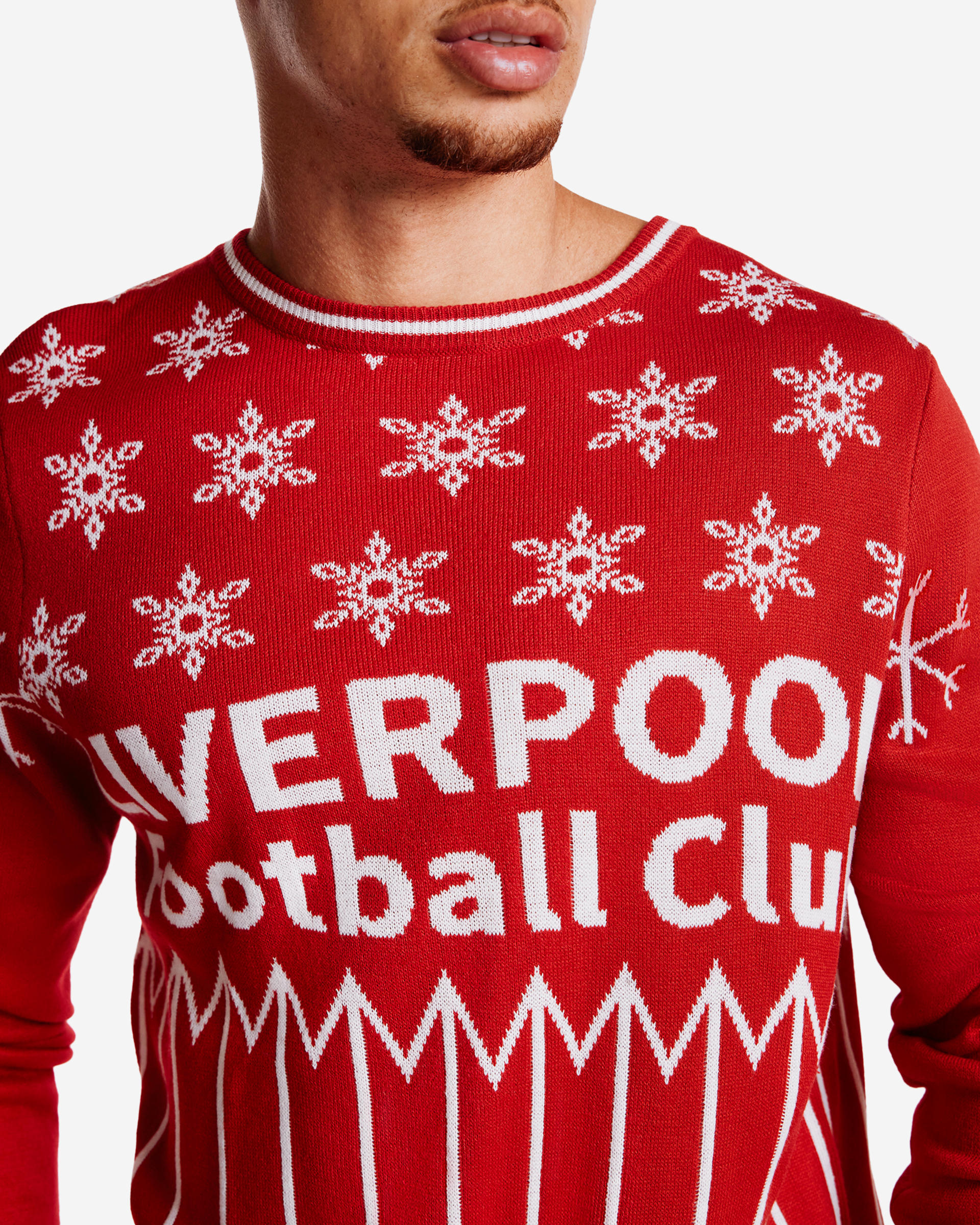 Jersey navideño retro LFC para adulto, rojo - Image 4